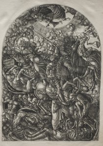El Apocalipsis: San Juan Ve a los Cuatro Jinetes, 1546-1556 de Jean Duvet