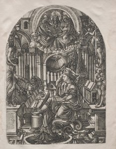 El Apocalipsis: San Juan en la Isla de Patmos, 1546-1556 de Jean Duvet