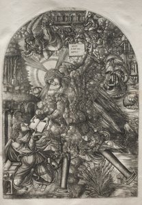 El Apocalipsis: El ángel da a San Juan el libro para comer, 1546-1556 de Jean Duvet