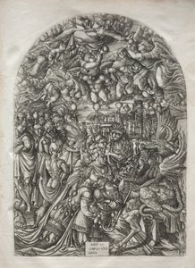 El Apocalipsis: La mujer vestida del sol, 1546-1556 de Jean Duvet