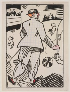 Payaso con perros (Le Clown aux Chiens) de Jean Emile Laboureur