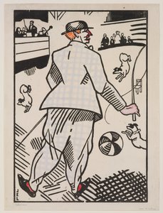 Payaso con perros (Le Clown aux Chiens) de Jean Emile Laboureur