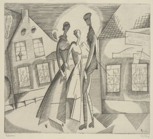 Tarde en el Pueblo de Jean Emile Laboureur