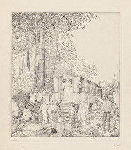 La Halte des Bohémiens de Jean Emile Laboureur
