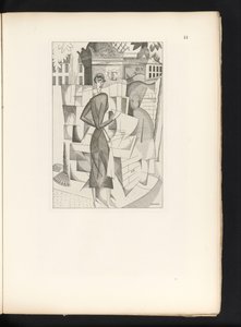 Hombre y mujer en un quiosco
Le kiosque a journaux (título original)