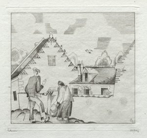 Aldeanos, charlando