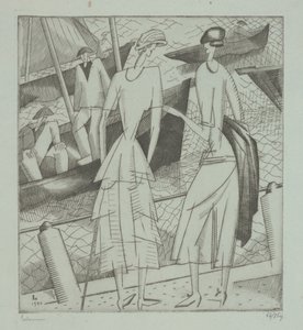 Jóvenes Mujeres en el Puerto