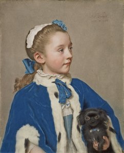 Retrato de Maria Frederike van Reede-Athlone a los siete años de edad de Jean Étienne Liotard
