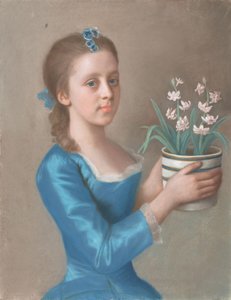 Joven sosteniendo una maceta de jacintos
Niña sosteniendo una maceta de jacintos (posiblemente un retrato de Lady Caroline Russell, posteriormente duquesa de Marlborough)