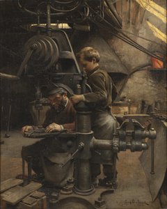 Un Patrón o La lección del Aprendiz, 1888 de Jean Eugene Buland
