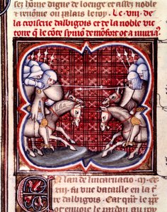 Batalla de Muret (12 de septiembre) de Jean Fouquet