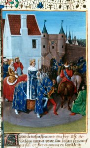 Entrada de Juan II a París, siglo XIV, 1455-1460 de Jean Fouquet