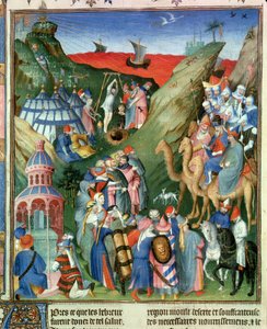 Hebreos en el desierto, ilustración de 