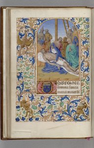 Pietà Libro de Horas, 1450-1499 de Jean Fouquet