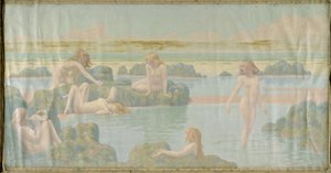 El jardín marino, hacia 1910 (óleo sobre lienzo) de Jean Francis Auburtin