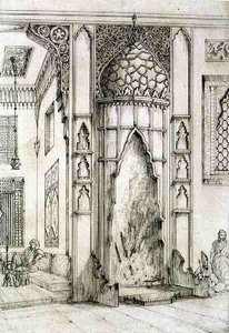 Chimenea en el Palacio de las Siete Torres, en Isfahan, de 