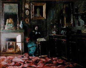El salón de Madame Hanska (1801-82), rue Fortunee de Jean Francois (after) Gigoux