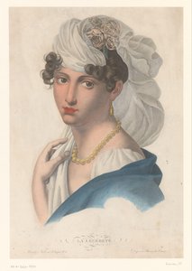 Mujer con pendientes de oro, collar y velo blanco
La Légéreté (título en el objeto) de Jean Francois Badoureau