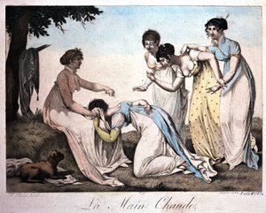 Juego de niñas: Mano caliente por Bosio v. 1820 de Jean Francois Bosio