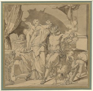 Júpiter y Juno en abrazo de Jean Francois Bosio
