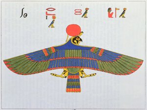 El dios Horus representado en forma de halcón, 1823 de Jean Francois Champollion