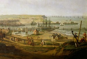 Napoleón visitando el campamento en Boulogne en julio de 1804 (detalle), 1806 de Jean Francois Hue