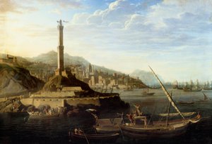 Guerra napoleónica: entrada en Génova del ejército francés comandado por el general Miollis el 24 de junio de 1800 de Jean Francois Hue