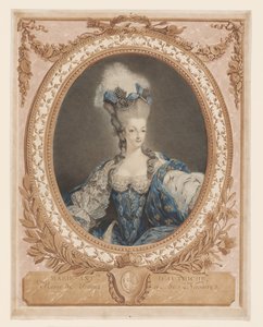 María Antonieta: La Reina de la Moda: Retrato de María Antonieta Retrato de María Antonieta María Antonieta de Austria, Reina de Francia y Navarra (título sobre el objeto) de Jean Francois Janinet