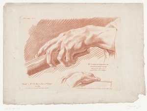 Imagen de título con dos manos III.e Cahier de Principes de Dessins d