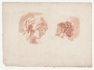 dos cabezas de mujer Composiciones con partes del cuerpo humano (título de la serie) IXe Cahier de Principes du Design d