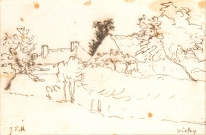 Un patio entre árboles, Vichy (Allier)