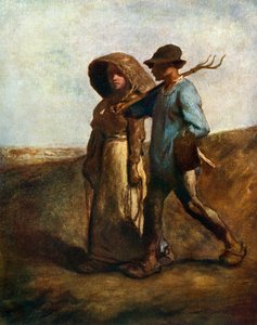 Yendo al Trabajo, c1850-1851, 1912 de Jean Francois Millet