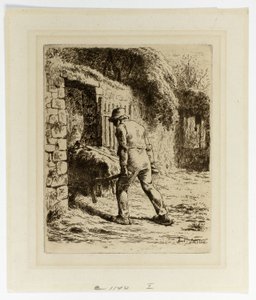 Campesino con carretilla de Jean Francois Millet