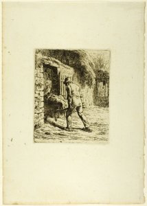 Campesino con carretilla de Jean Francois Millet
