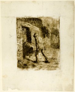 Campesino con carretilla de Jean Francois Millet