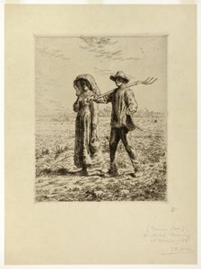 Campesinos yendo a Trabajar de Jean Francois Millet
