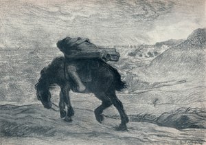 Febo y Bóreas, siglo XIX de Jean Francois Millet