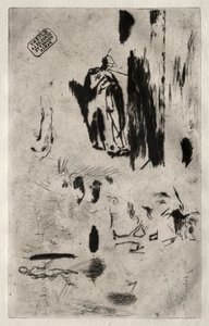 Plato con Bocetos de Jean Francois Millet