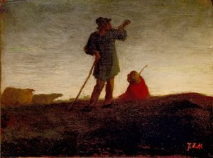 Recordando al rebaño de Jean Francois Millet