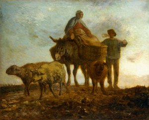 Regreso de los campos de Jean Francois Millet