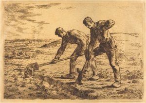 Los cavadores de Jean Francois Millet