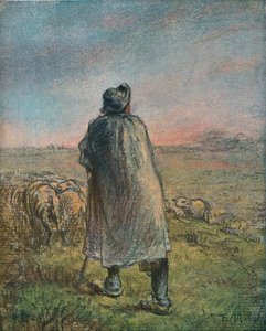 El pastor, siglo XIX de Jean Francois Millet