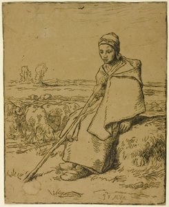 La pastora de Jean Francois Millet