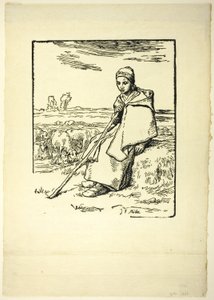 La pastora de Jean Francois Millet