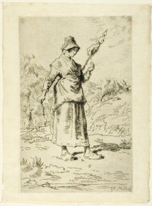 La hilandera de Jean Francois Millet