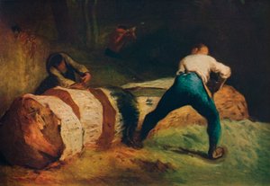 Los aserradores de madera, Les scieurs de long, c1850, 1911 de Jean Francois Millet