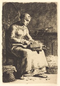La Cardadora de Jean Francois Millet