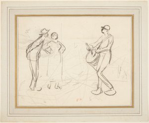 Tres figuras de Jean Francois Millet