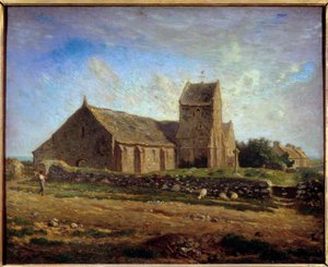 Vista de la Iglesia de Greville de Jean Francois Millet
