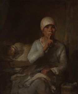 Mujer y niño (Silencio) de Jean Francois Millet